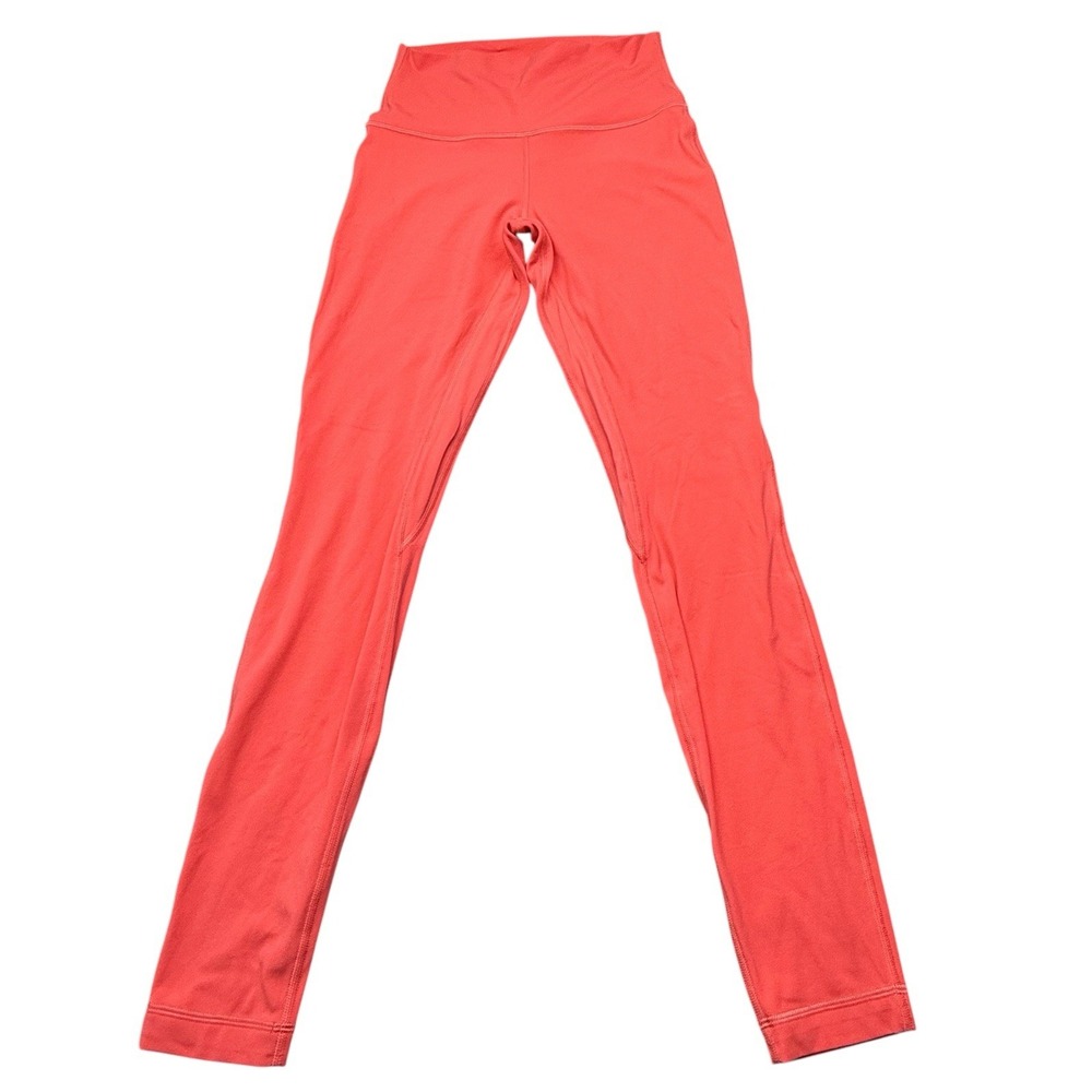Lululemon Align High Rise Leggings 28" Nulu Soft Coral Size 6 , NWOT